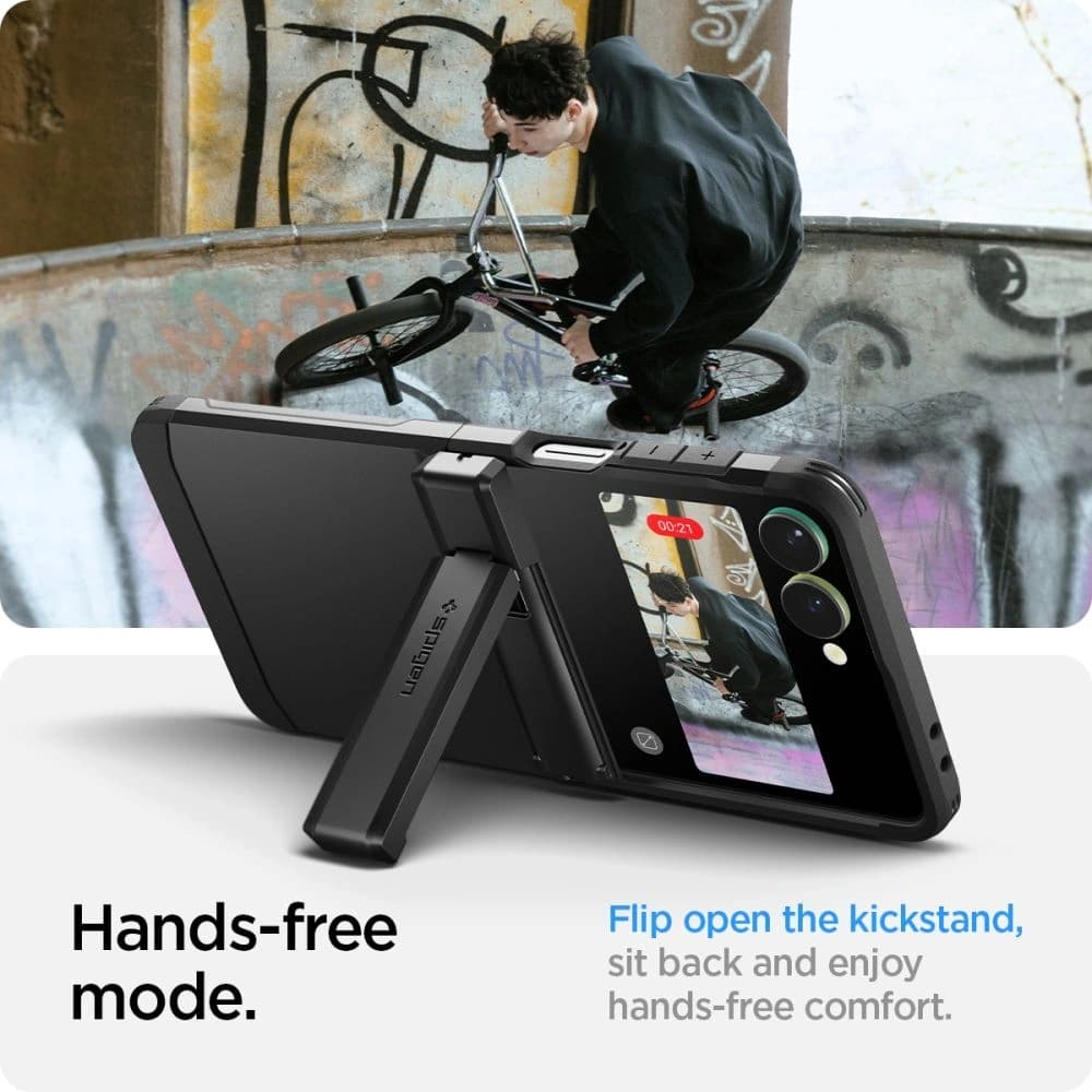 Spigen Tough Armor Pro Mag MagSafe Samsung Galaxy Z Flip 7 Black - 24