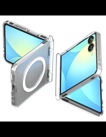 Spigen Ultra Hybrid Pro Mag MagSafe Samsung Galaxy Z Flip 7 Čirý/bílý