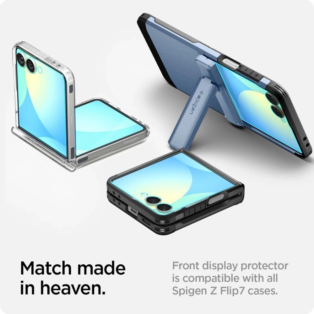 Spigen Glas.tr ez Fit HD Samsung Galaxy Z Flip 7 Clear [2 PACK] - 13