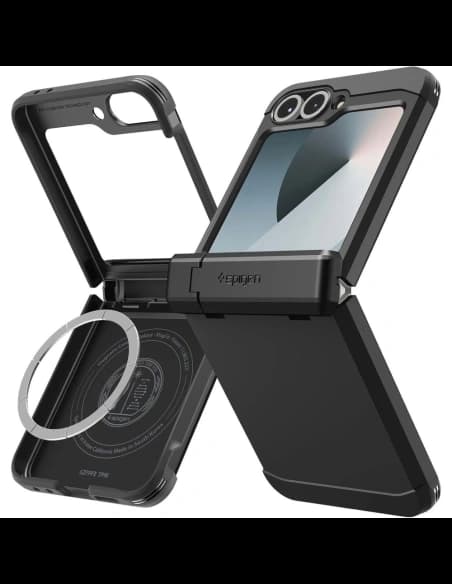 Spigen Tough Armor Pro Mag MagSafe Samsung Galaxy Z Flip 6 / 7 FE Černá