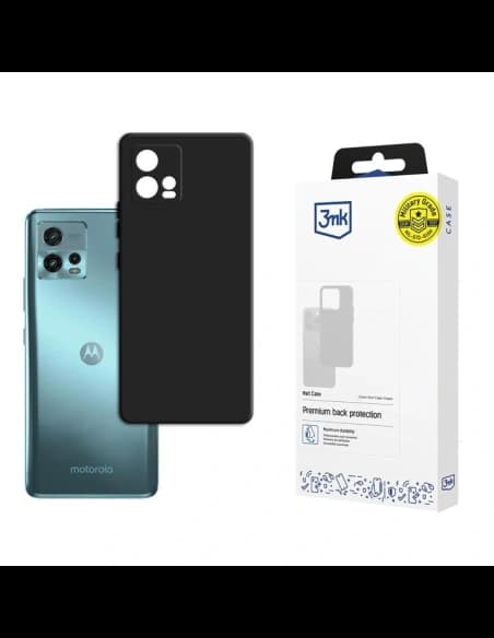 3MK Matt Case Motorola Moto G72 black