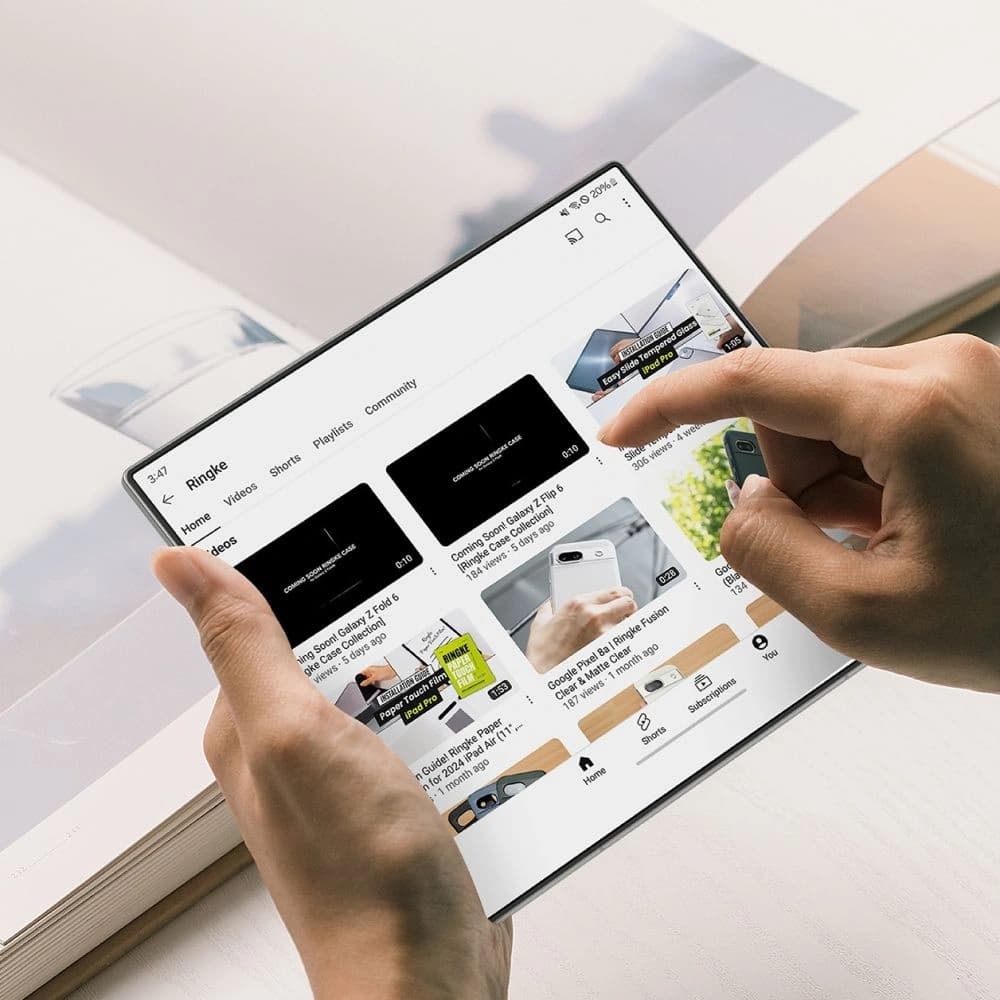 Ringke Dual Easy Pro Samsung Galaxy Z Fold 7 Čirý [2 BALENÍ] - 6