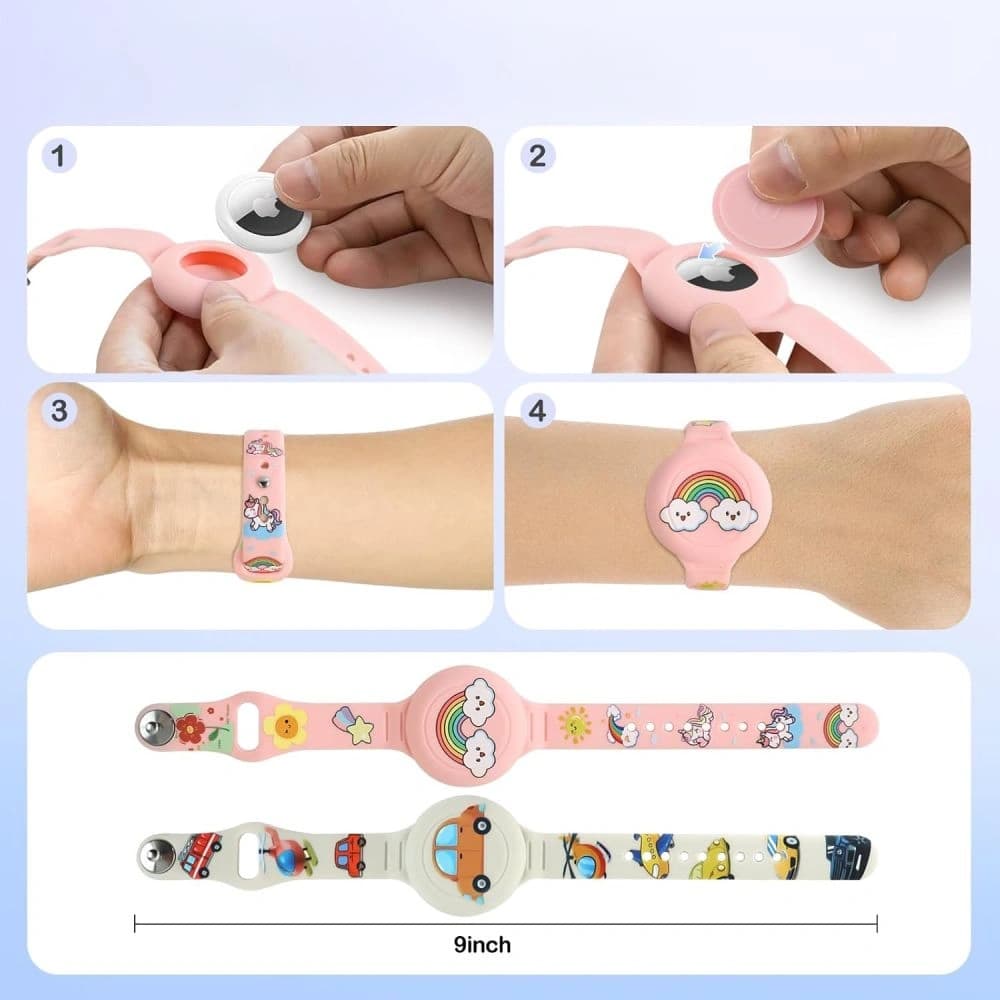 Tech-Protect Smooth Gyerekeknek Apple AirTag 1 / 2 Színes [2 CSOMAG] - 6