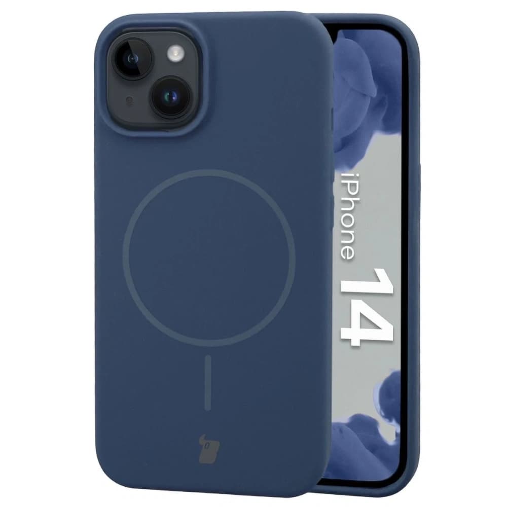 Bizon Soft Case Magnetic Apple iPhone 14 navy blue - 1
