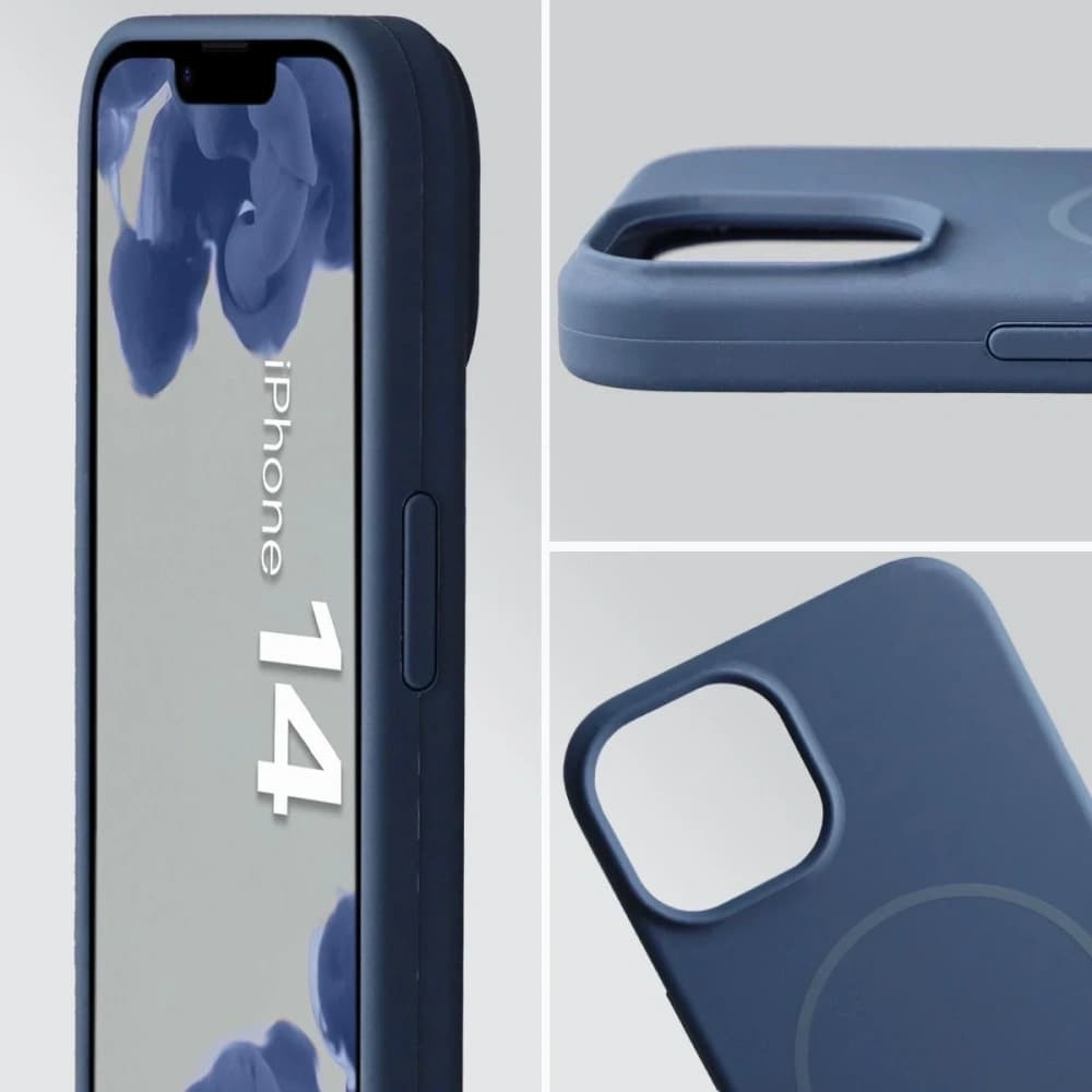 Bizon Soft Case Magnetic Apple iPhone 14 navy blue - 6