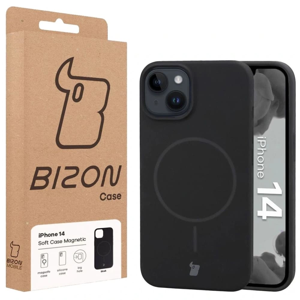 Bizon Soft Case Magnetic Apple iPhone 14 fekete - 8