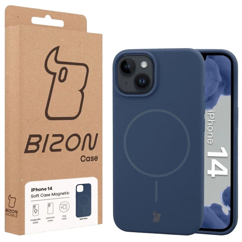 Bizon Soft Case Magnetic Apple iPhone 14 navy blue - 8