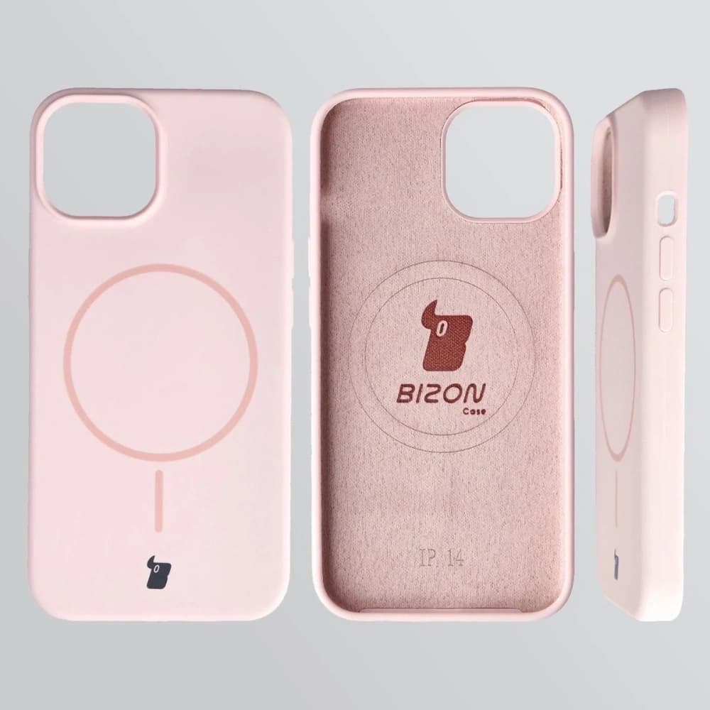 Bizon Soft Case mágneses Apple iPhone 14 világos rózsaszín - 5