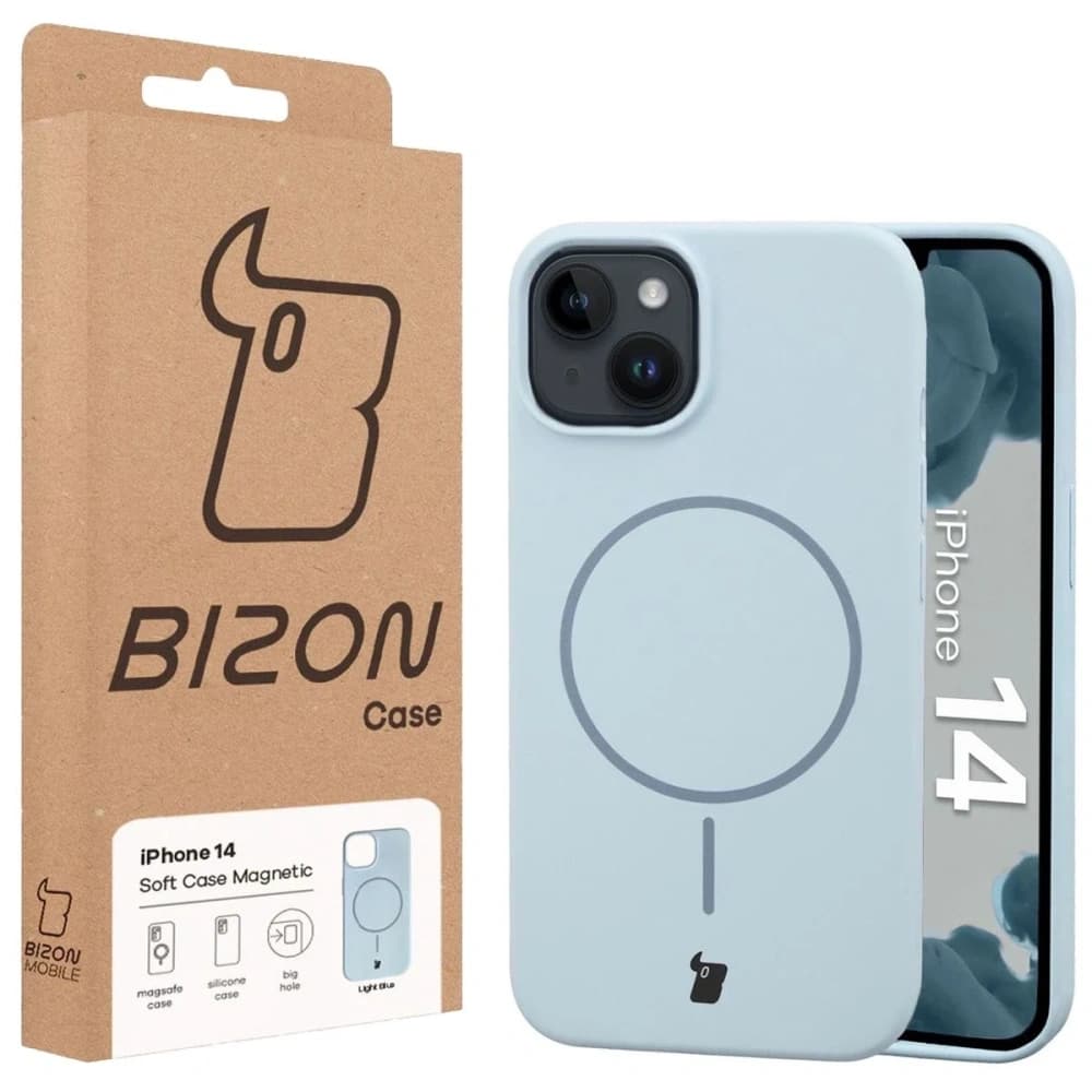 Bizon Soft Case mágneses Apple iPhone 14 kék - 8