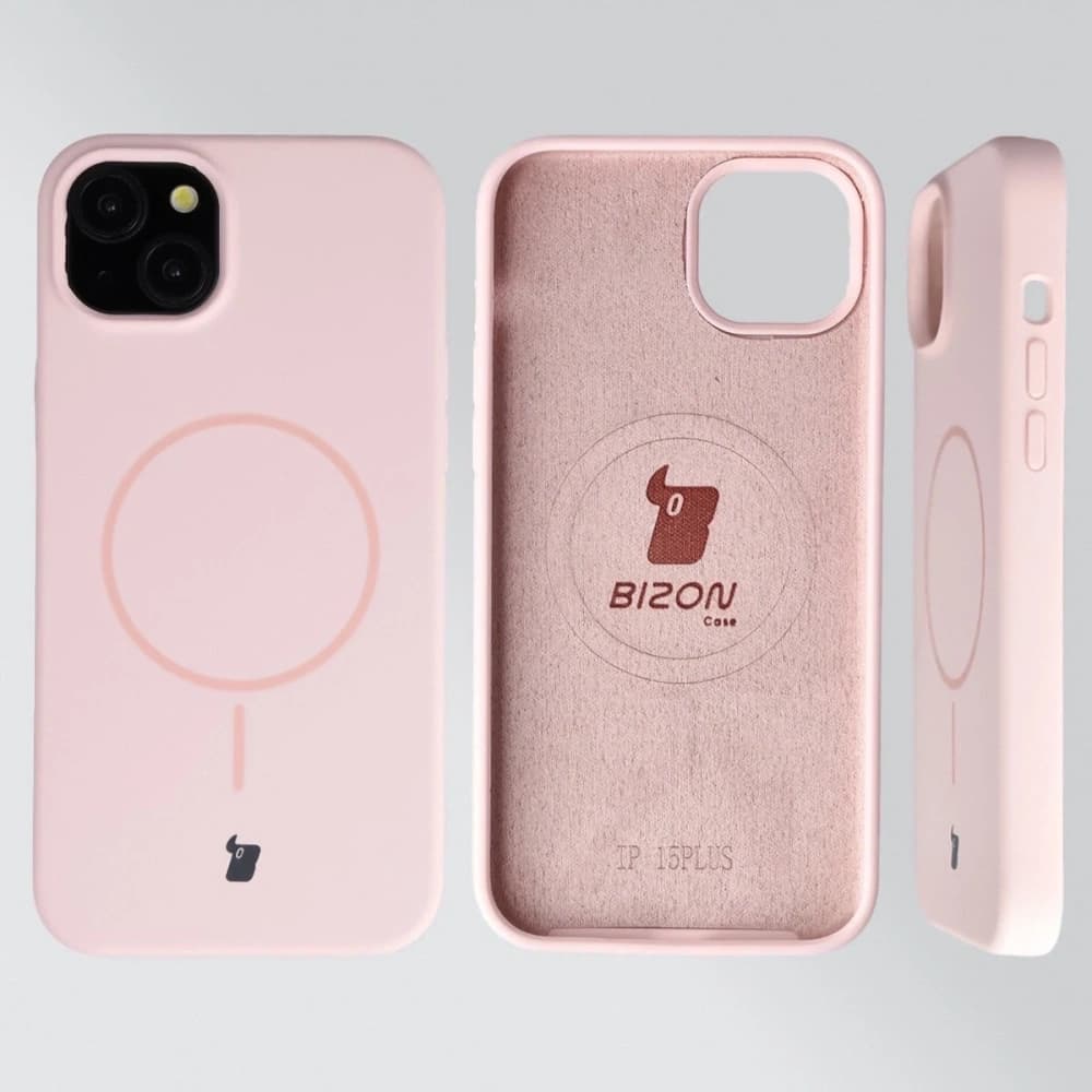 Bizon Soft Case Magnetic Apple iPhone 15 Plus világos rózsaszín - 5