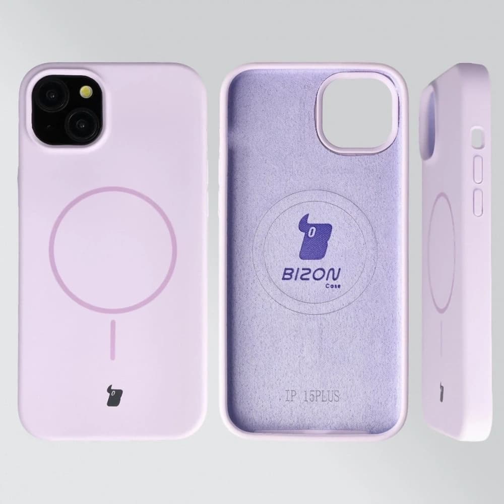 Bizon Soft Case Magnetisch für Apple iPhone 15 Plus in helllila - 5