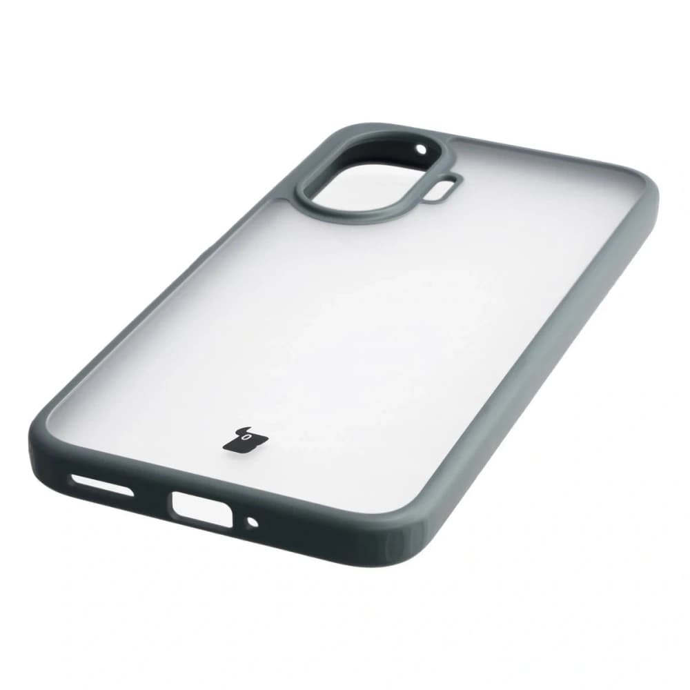 Bizon Case Angelo Xiaomi POCO F7 halbtransparent mit grauem Rahmen - 5