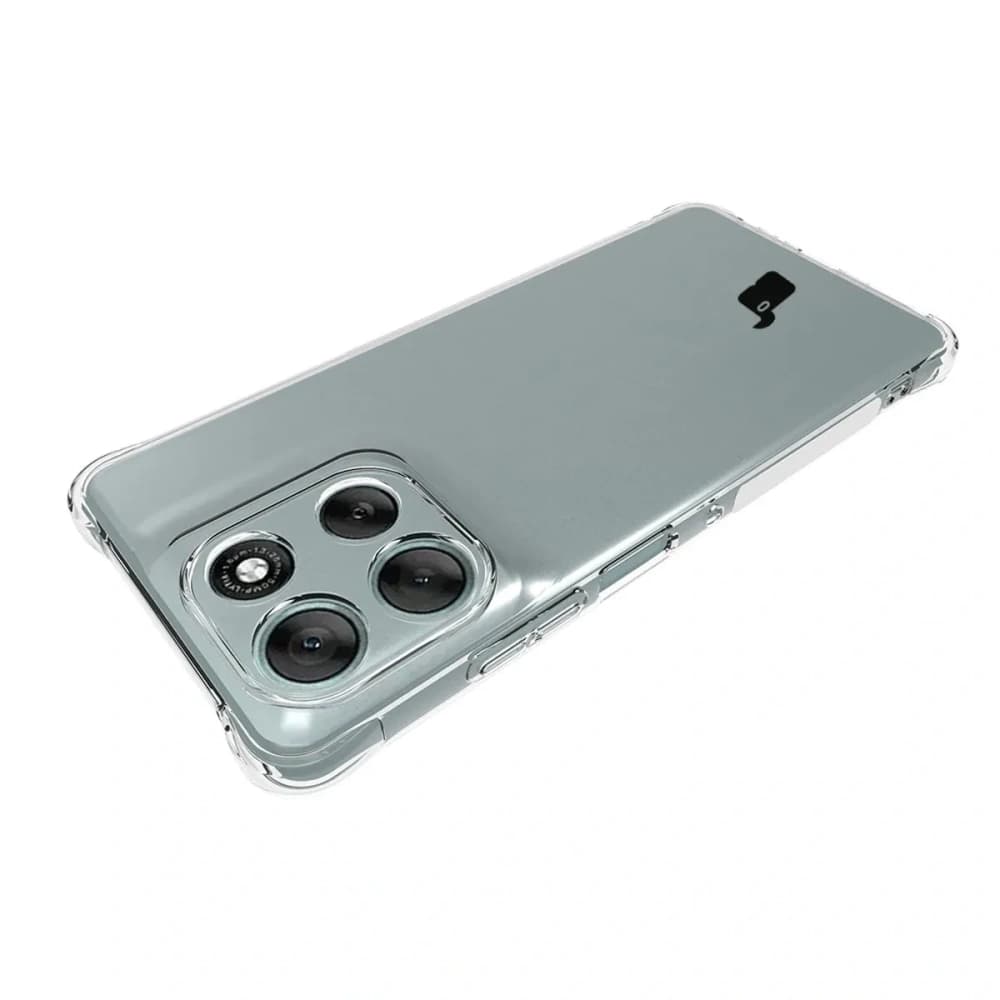 Bizon Case Clear Pack Hülle + 2x gehärtetes Glas Motorola Moto G56 5G - 6