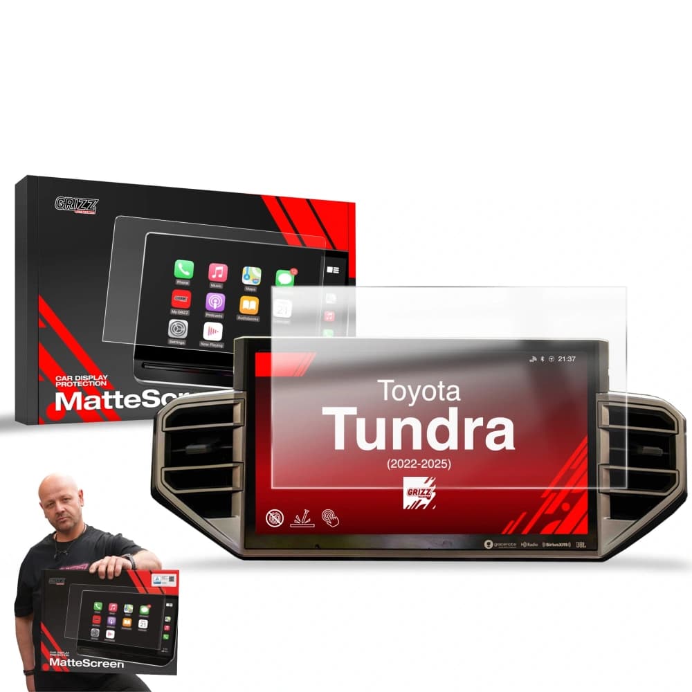 Matte GrizzGlass CarDisplay Protection Toyota Tundra 14" (2022-2025) - 12