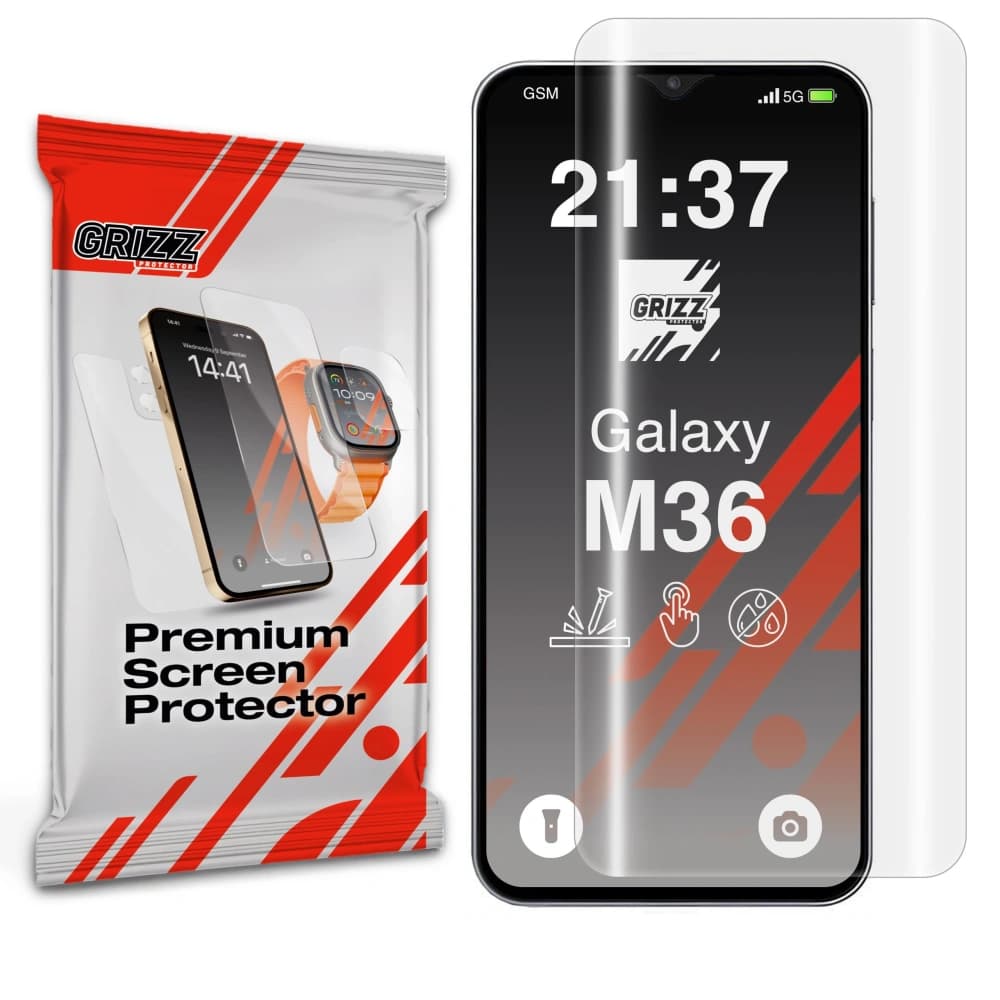 GrizzGlass Hydrofilm Samsung Galaxy M36 - 1