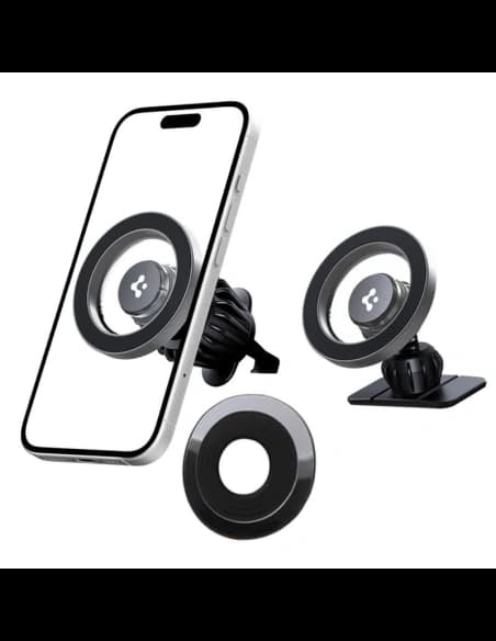 Spigen MFT13 Magnetic MagSafe Dashboard & Vent Car Mount Silver