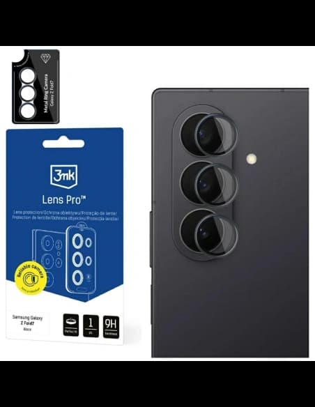 3MK Ochrana objektivu Pro Samsung Galaxy Z Fold7 černá