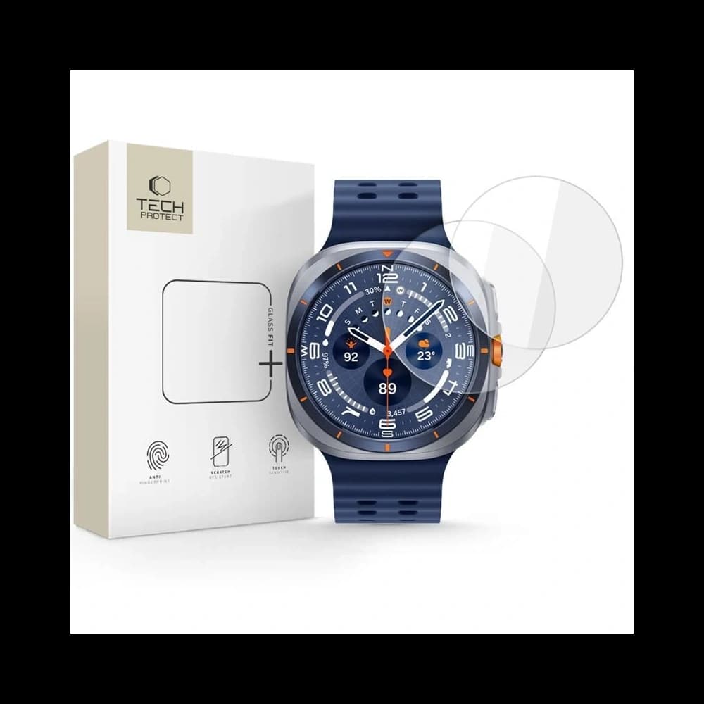 Tech-Protect Glass Fit+ Samsung Galaxy Watch Ultra 2024 / 2025 47mm Klar [2 STÜCK] - 1