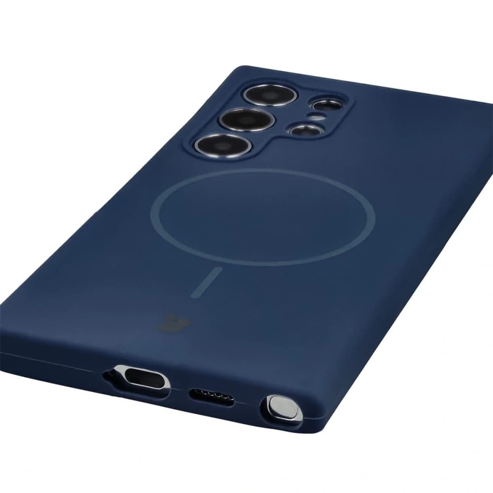 Husă moale Bizon Magnetic pentru Samsung Galaxy S24 Ultra, albastru închis - 3