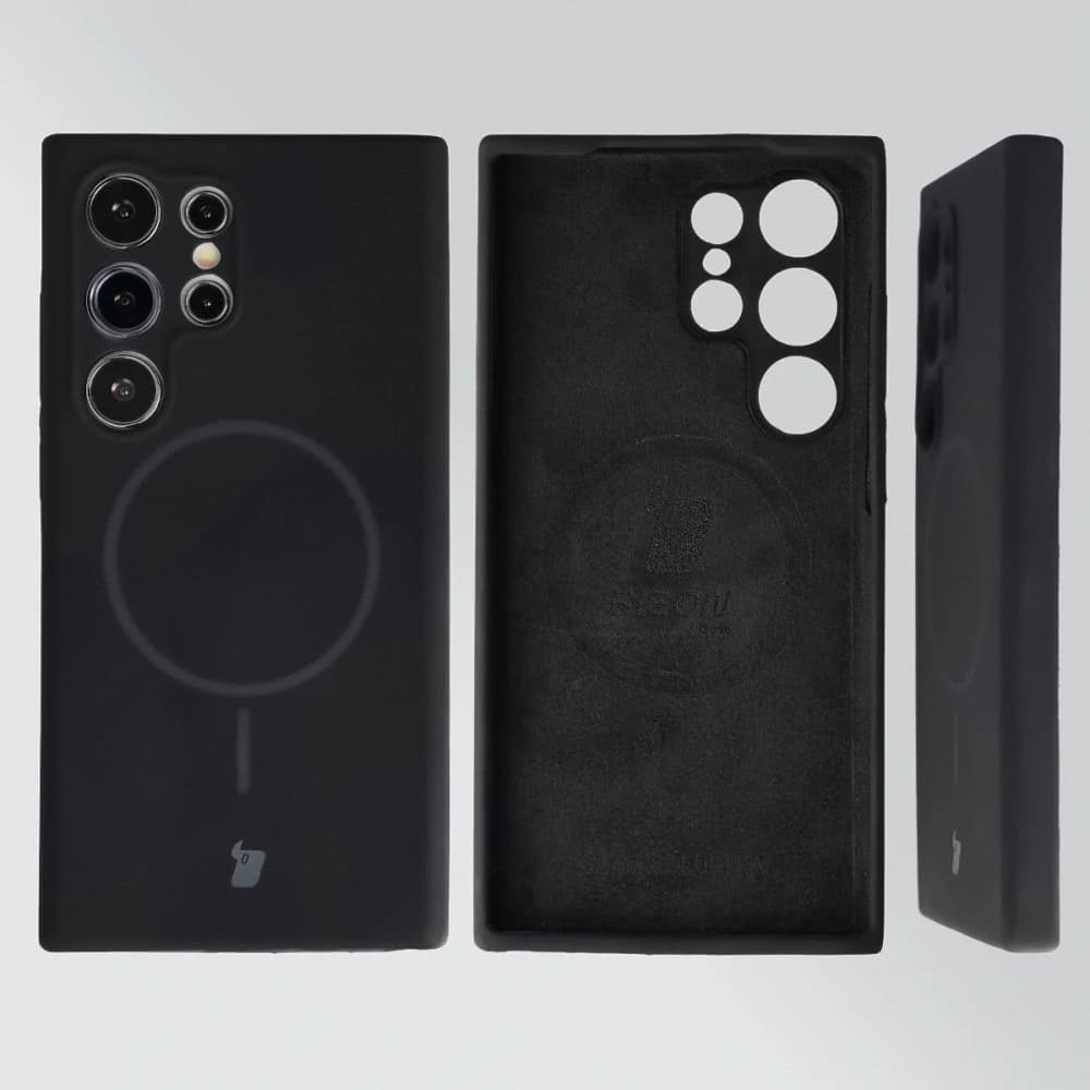 Bizon puha tok mágneses Samsung Galaxy S24 Ultra fekete - 5