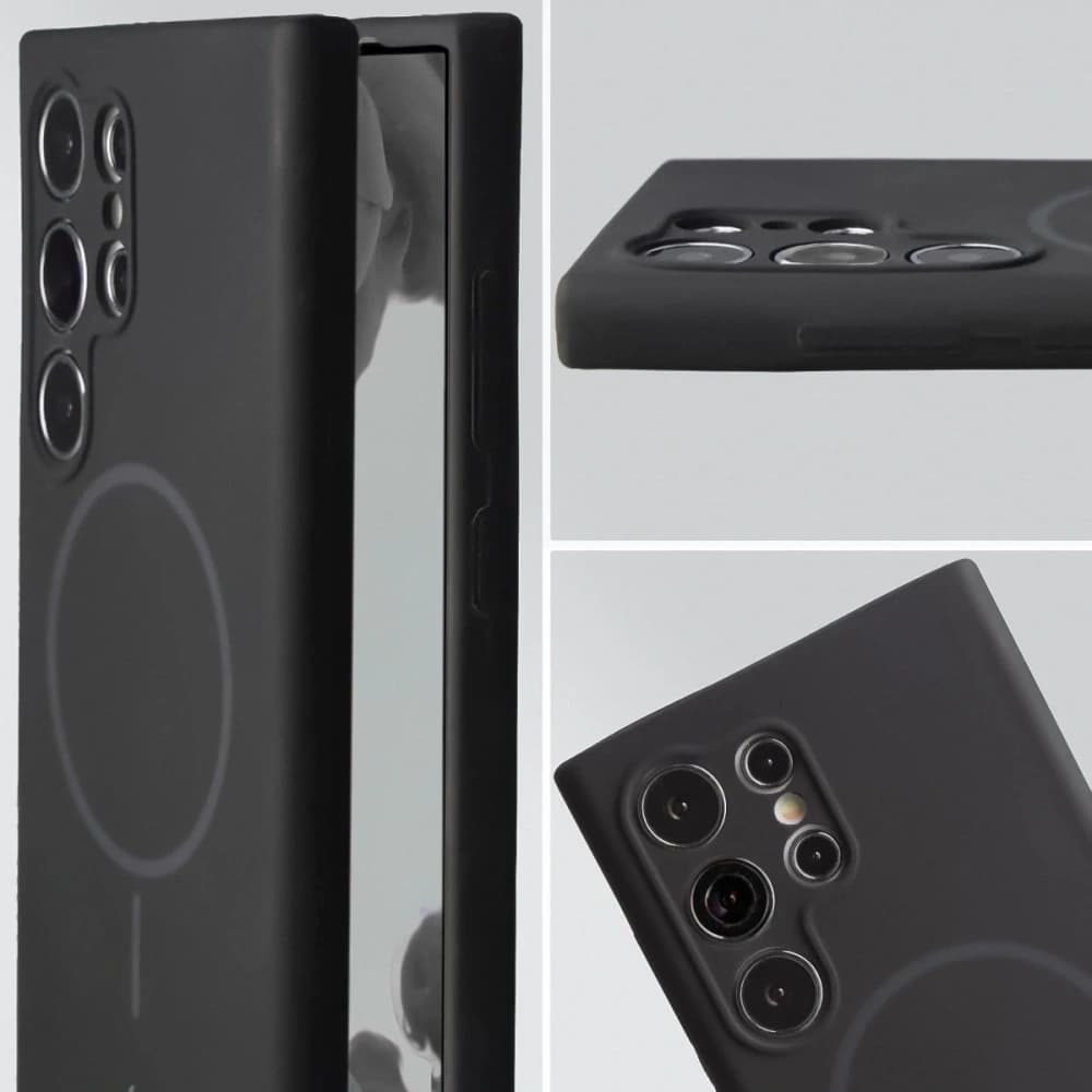 Bizon puha tok mágneses Samsung Galaxy S24 Ultra fekete - 6