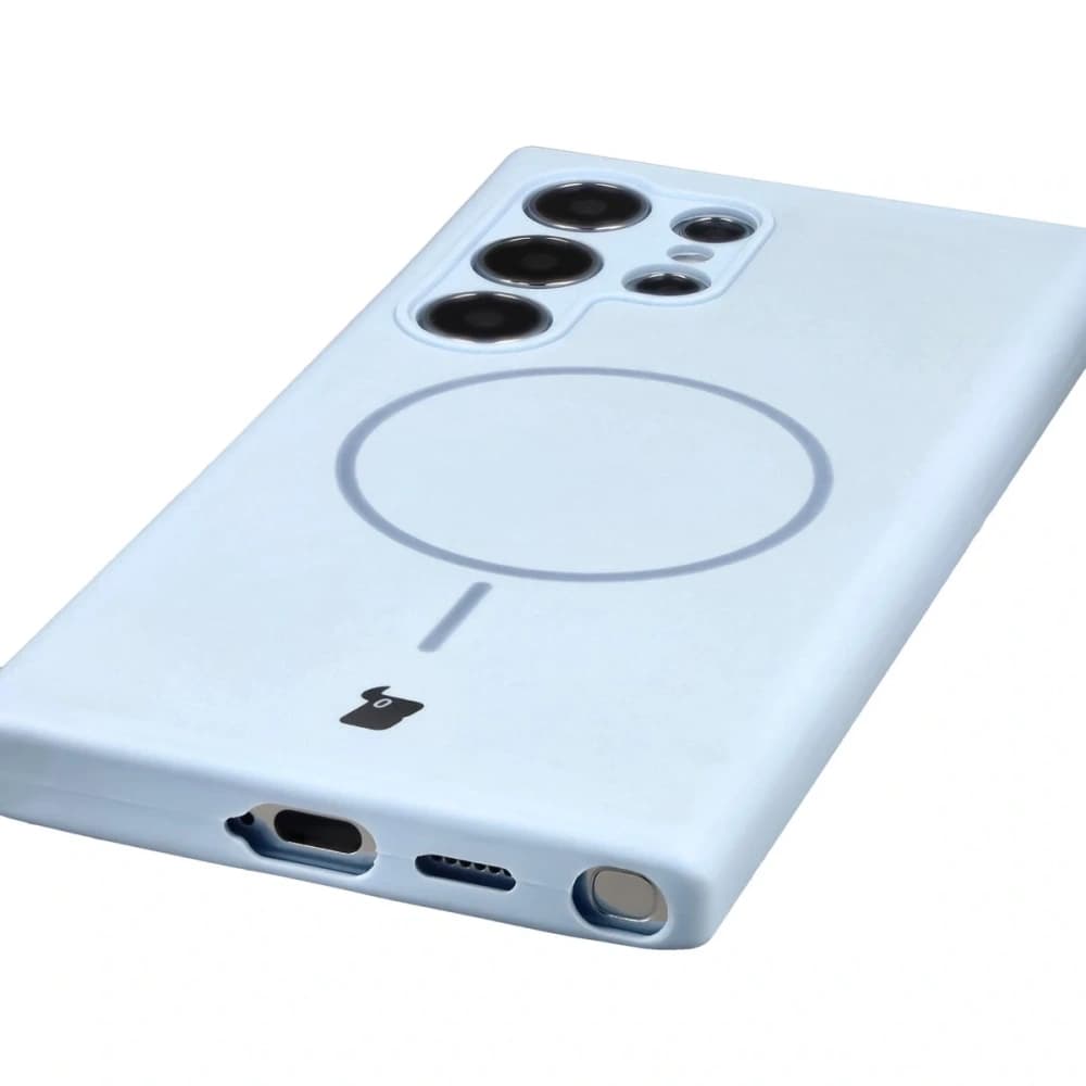 Bizon puha tok mágneses Samsung Galaxy S24 Ultra kék - 3