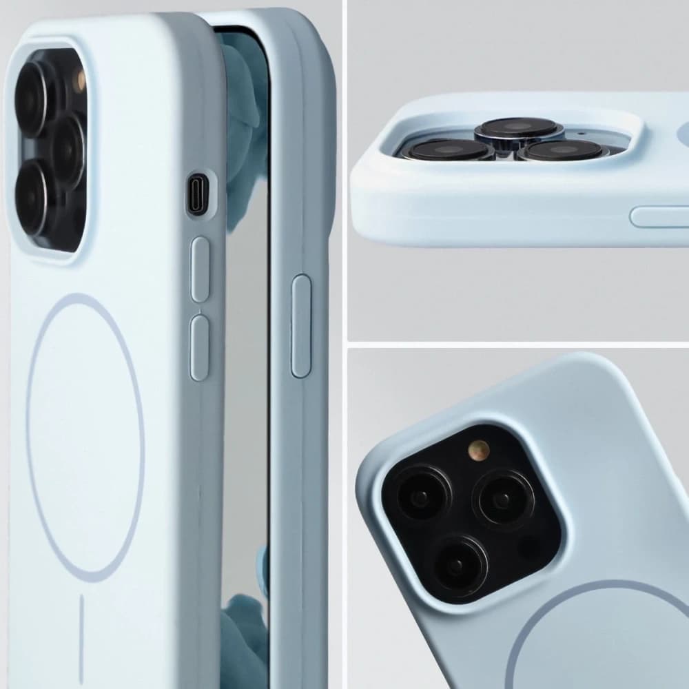 Bizon Soft Case Magnetisch Apple iPhone 14 Pro Blau - 6