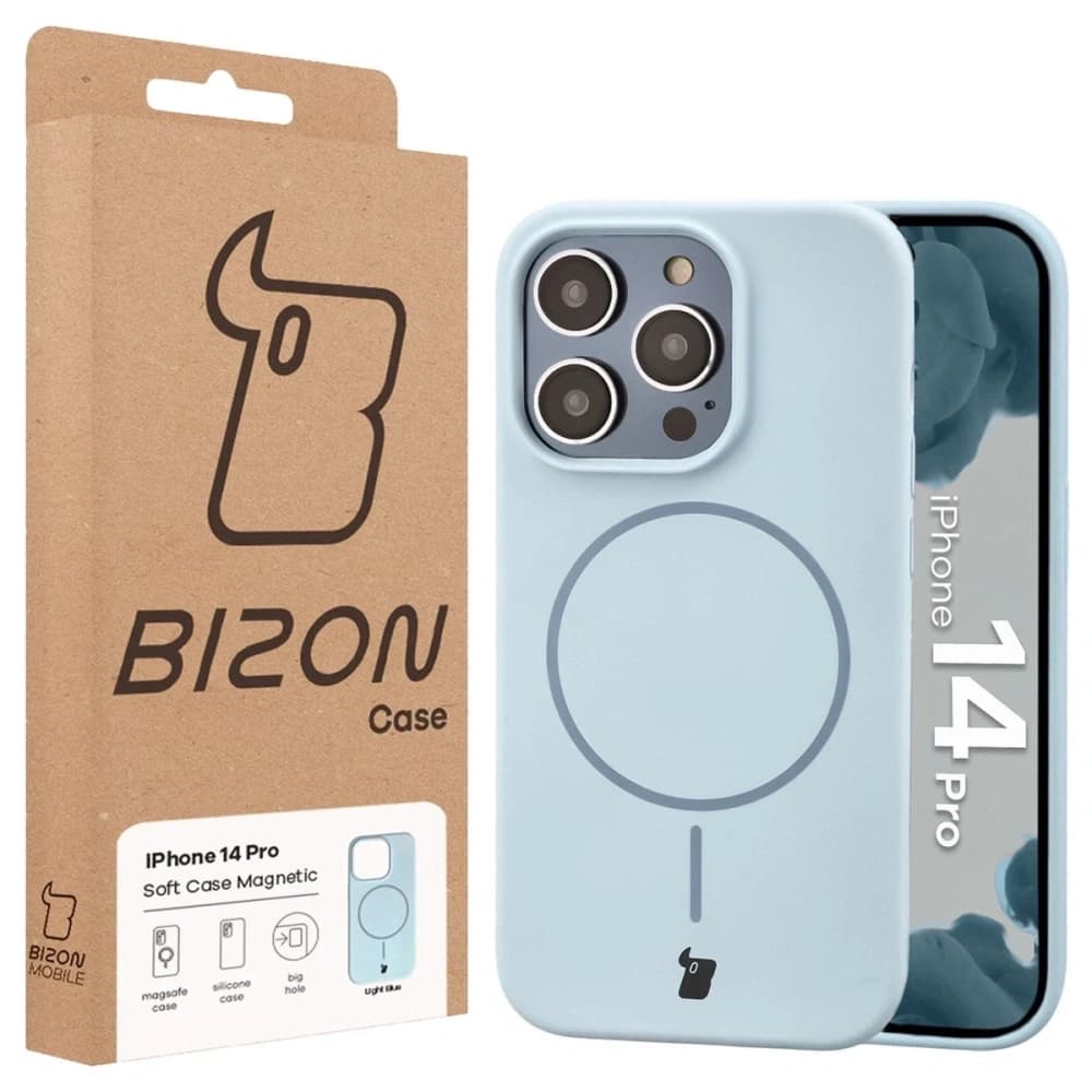 Bizon Soft Case Magnetisch Apple iPhone 14 Pro Blau - 8