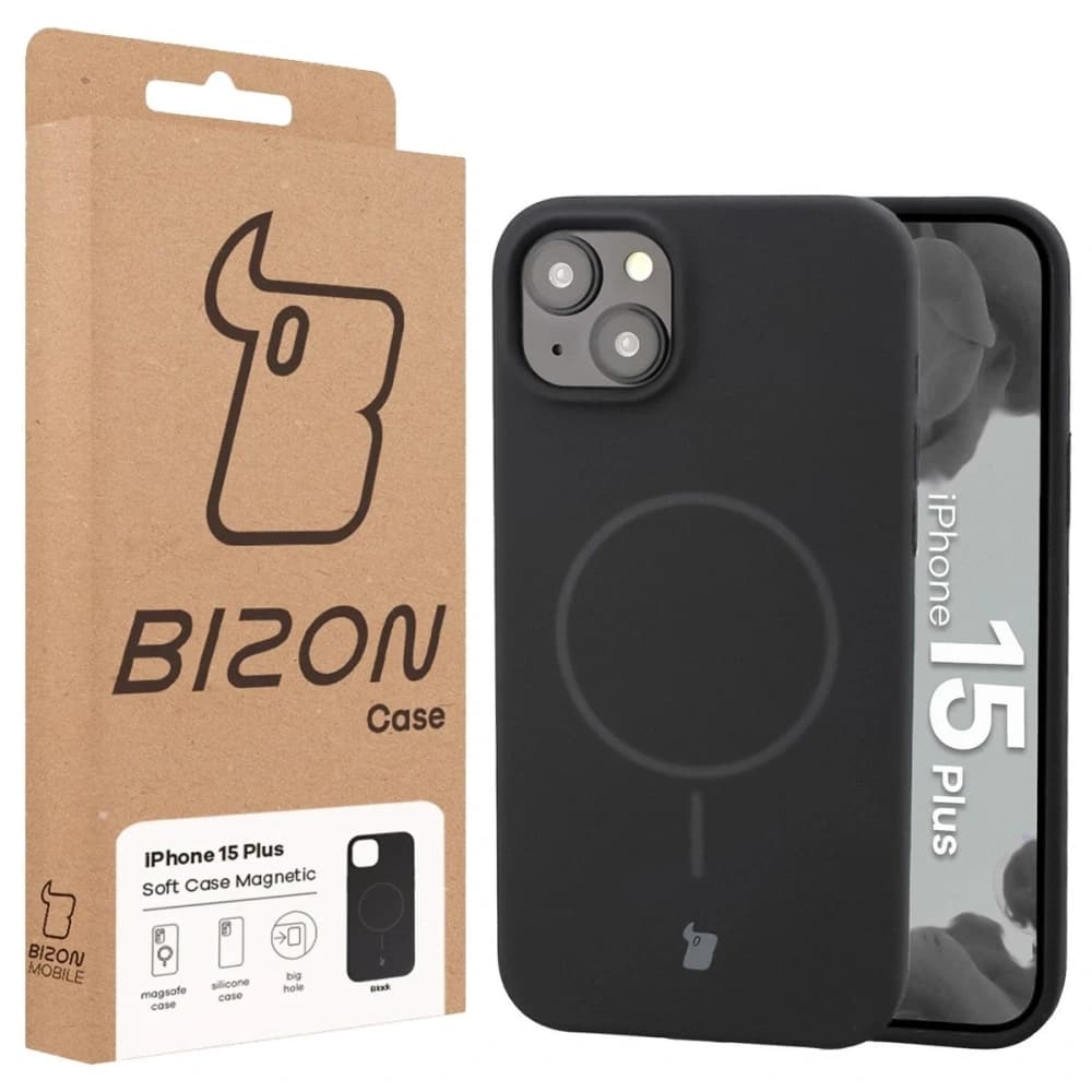 Bizon Soft Case Magnetisch Apple iPhone 15 Plus schwarz - 8