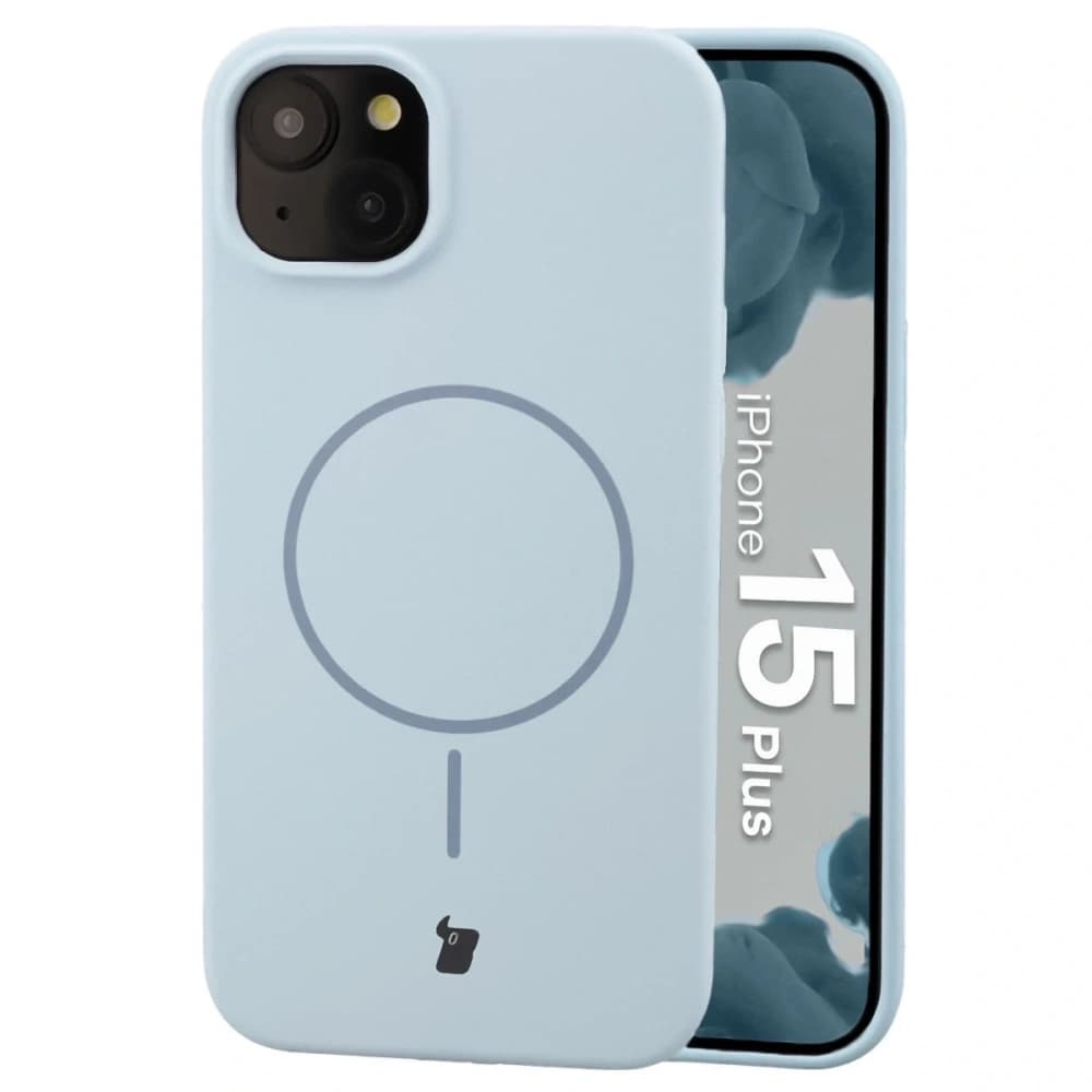 Bizon Soft Case Magnetic Apple iPhone 15 Plus blue - 1