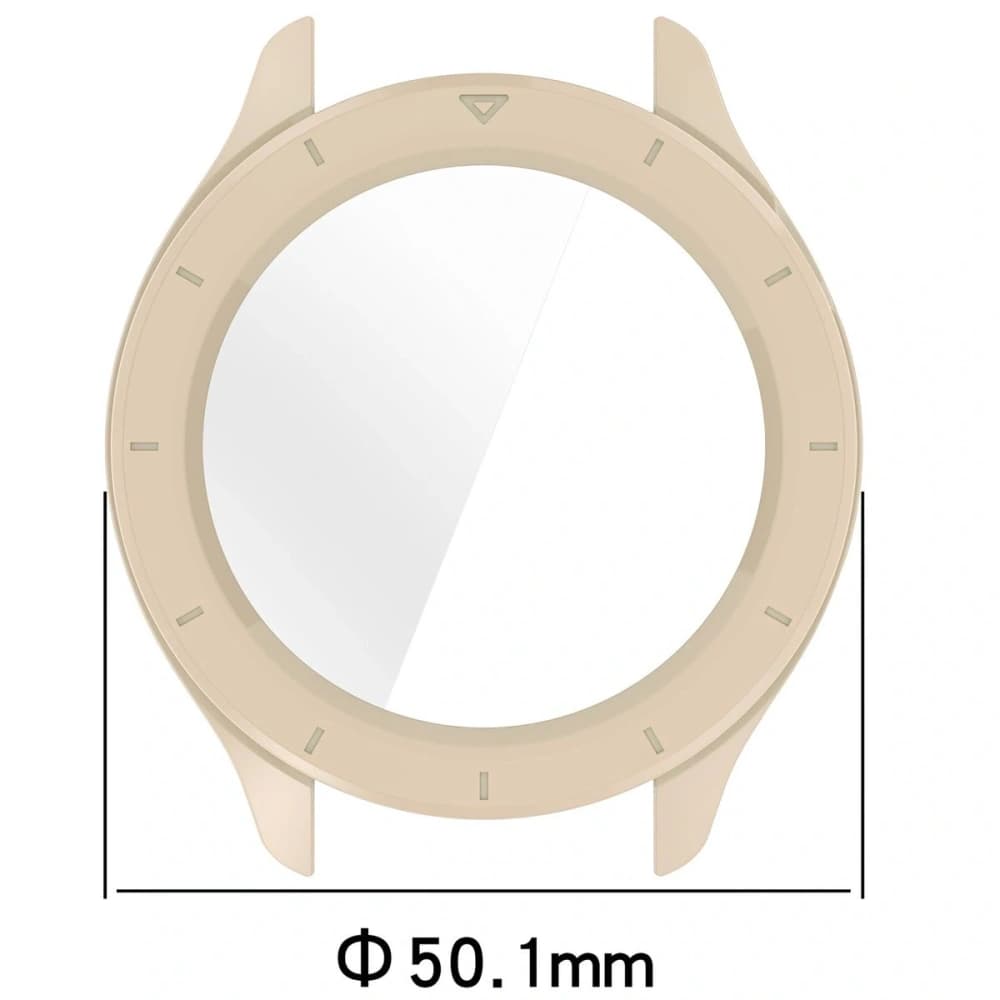 Bizon Case+Glass Uhr Xiaomi Watch S4 beige - 2