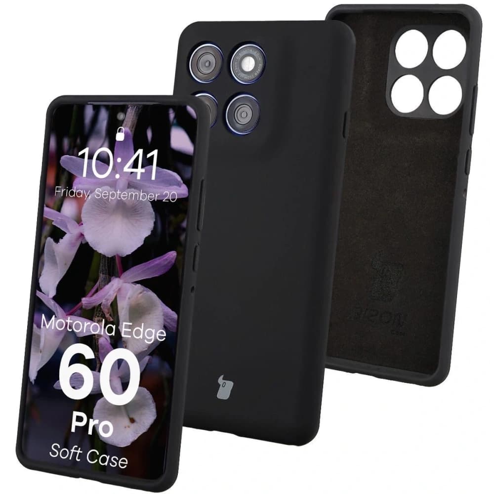 Bizon Soft Case Motorola Edge 60 Pro schwarz - 1