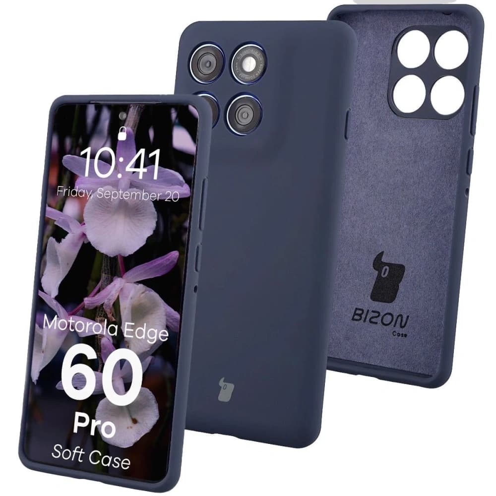 Bizon Soft Case Motorola Edge 60 Pro tmavě modrá - 1