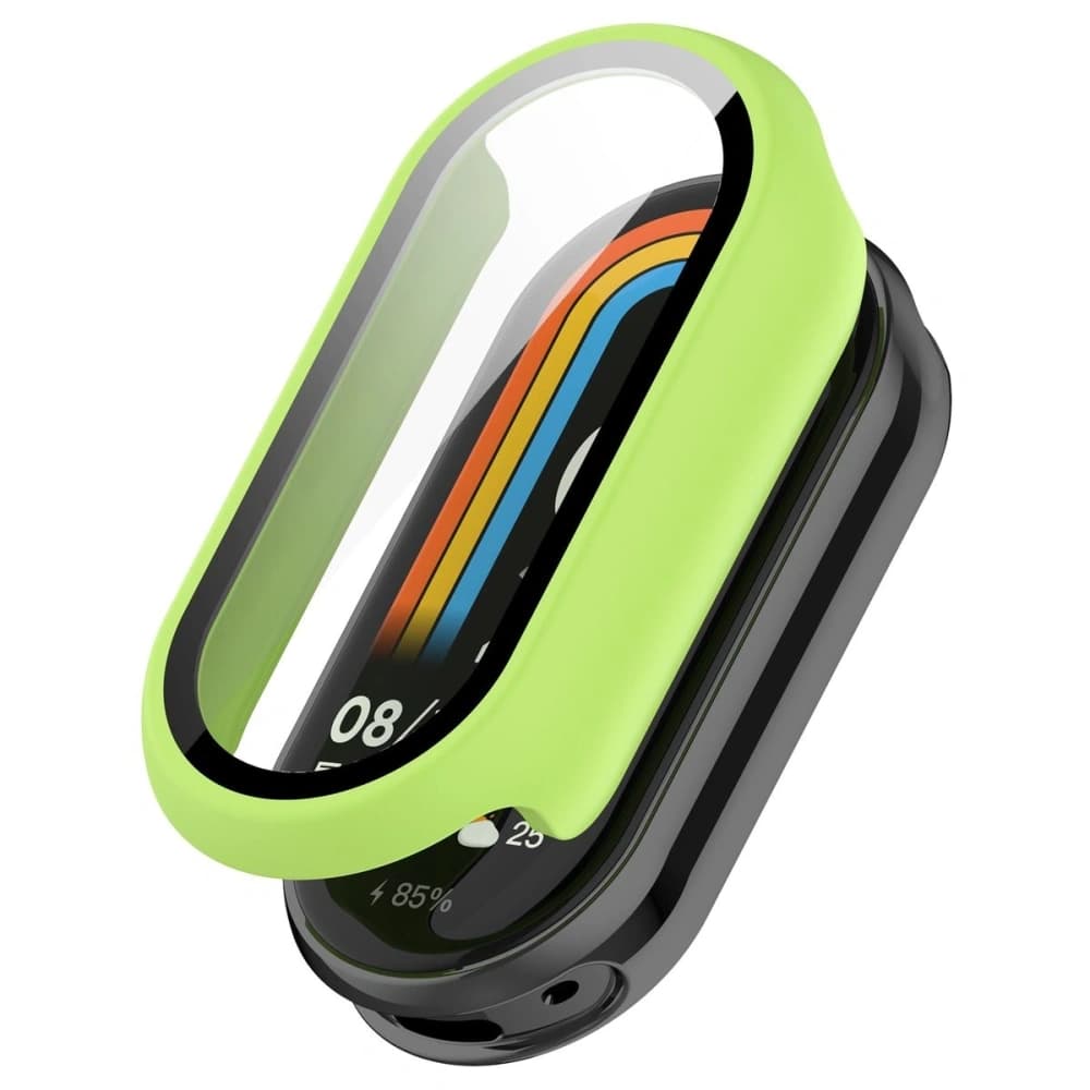 Bizon Case+Glass Uhr Xiaomi Smart Band 10 hellgrün - 4