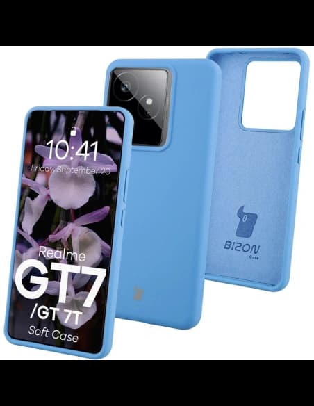 Husă soft Bizon pentru Realme GT 7 / 7T, albastru