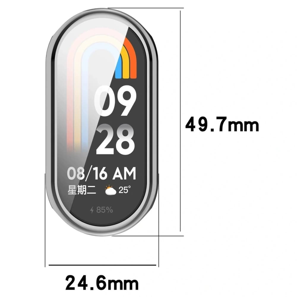 Bizon Case Watch Felipe Xiaomi Smart Band 10 Silber - 3