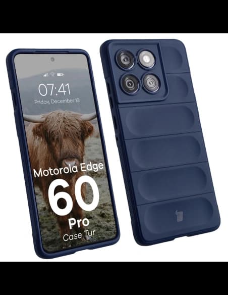 Carcasă Bizon Tur Motorola Edge 60 Pro albastru închis