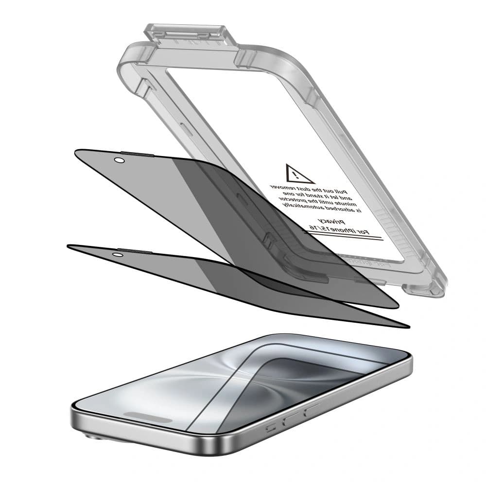 Tech-Protect Quick Set Spy+ Apple iPhone 15 / 16 Privacy [2 PACK] - 2