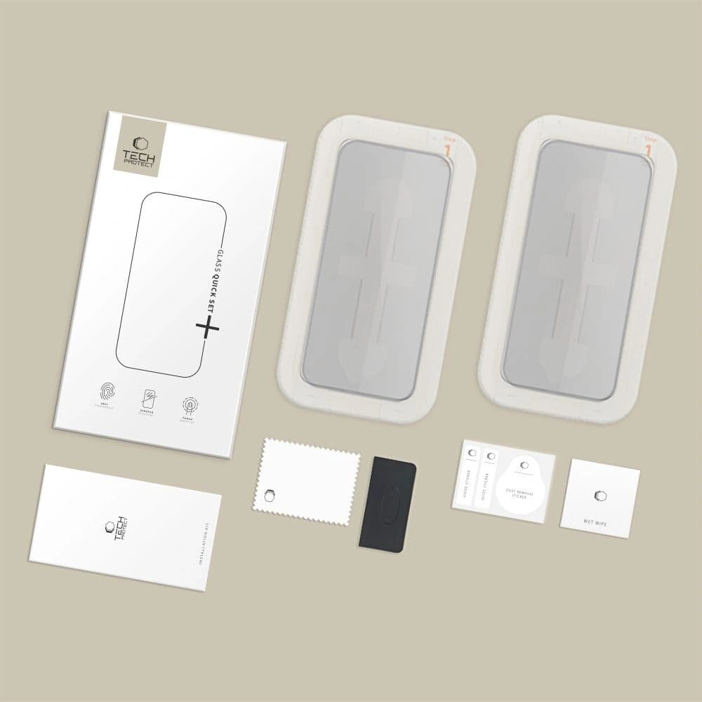 Tech-Protect Quick Set Spy+ Apple iPhone 15 / 16 Privacy [2 PACK] - 8