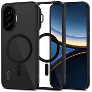 Tech-Protect Magmat MagSafe Xiaomi Poco F7 5G Fekete/átlátszó
