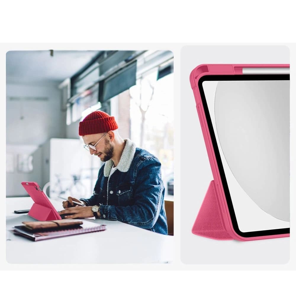 Tech-Protect SmartCase Pen Canvas Apple iPad 10,9" 2022 / 11" 2025 Magenta Bloom - 9