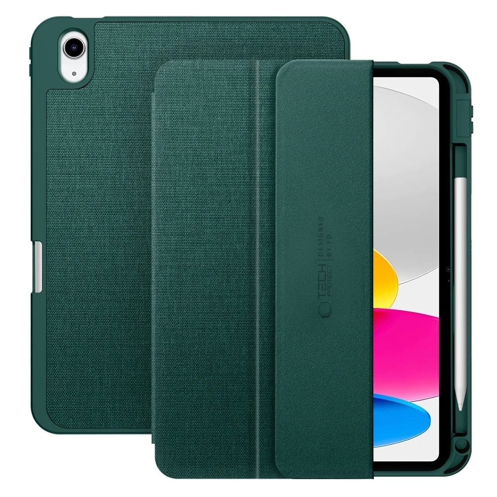 Tech-Protect SmartCase Pen Canvas Apple iPad 10,9" 2022 / 11" 2025 Mechově zelená - 1