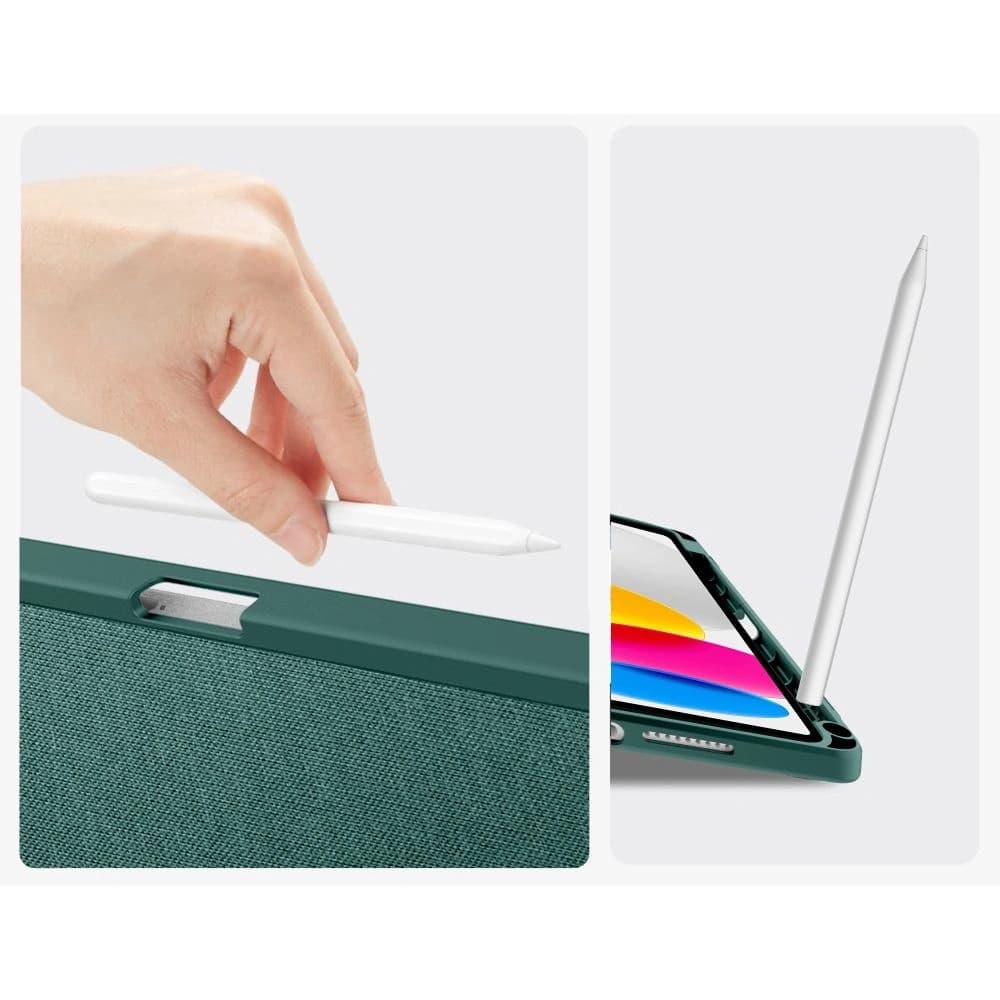 Tech-Protect SmartCase Pen Canvas Apple iPad 10,9" 2022 / 11" 2025 Mechově zelená - 8