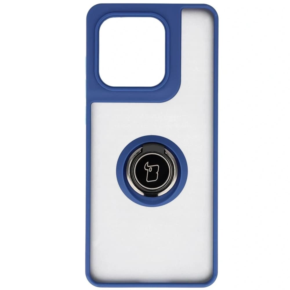 Bizon Case Hybrid Ring Motorola Edge 60 Fusion / 60 smoked with a navy blue - 2