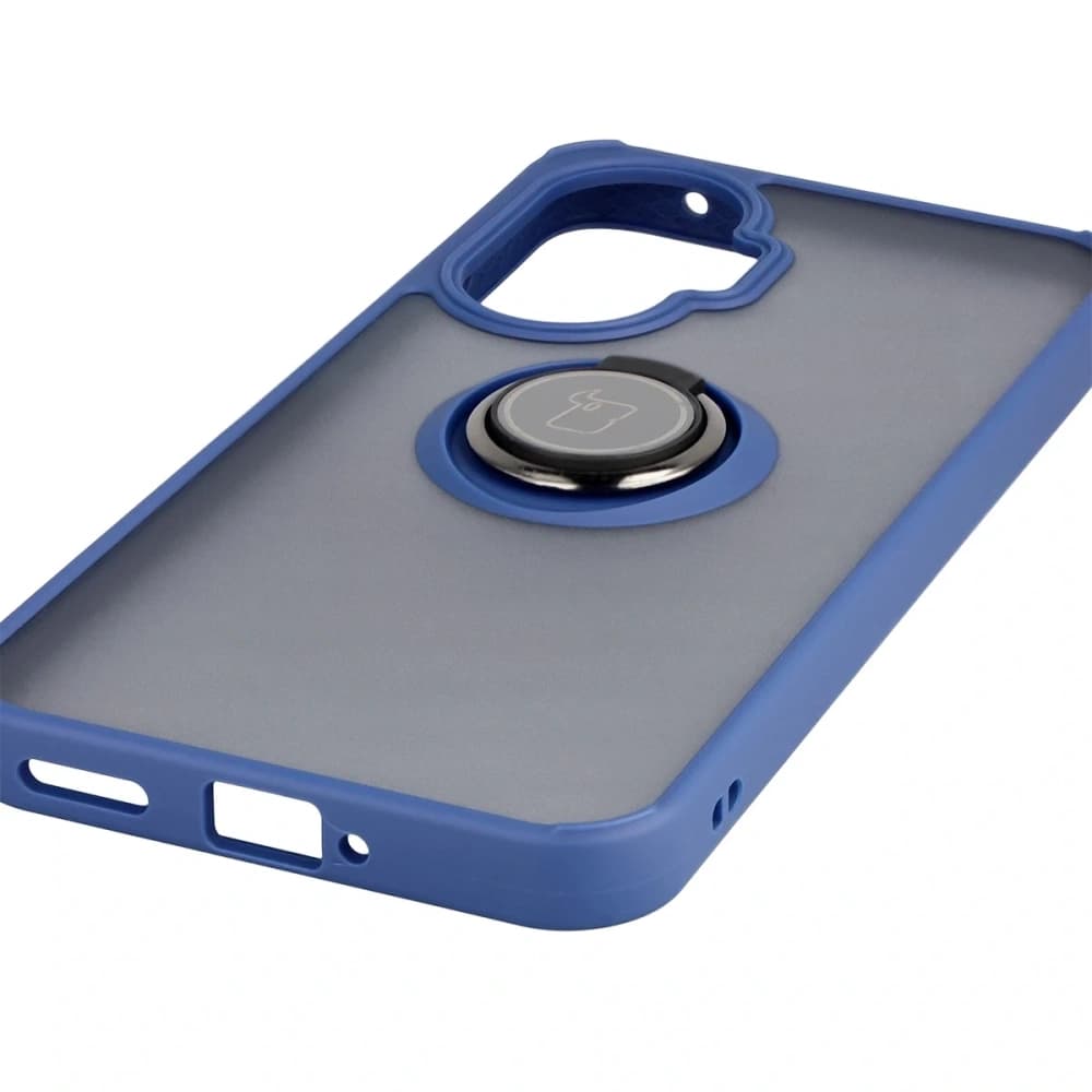 Bizon Case Hybrid Ring Xiaomi POCO F7 fumuriu cu albastru marin - 5