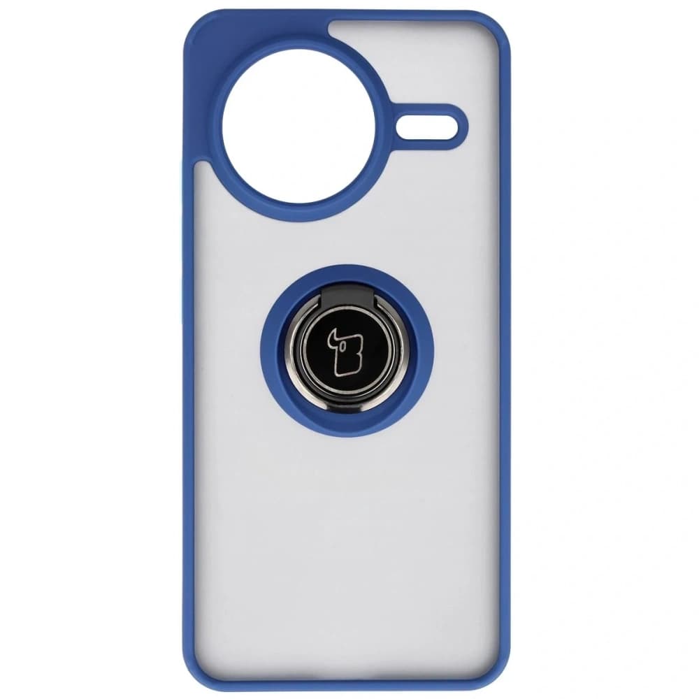 Bizon Case Hybrid Ring Xiaomi POCO F7 Pro fumuriu cu albastru marin - 2