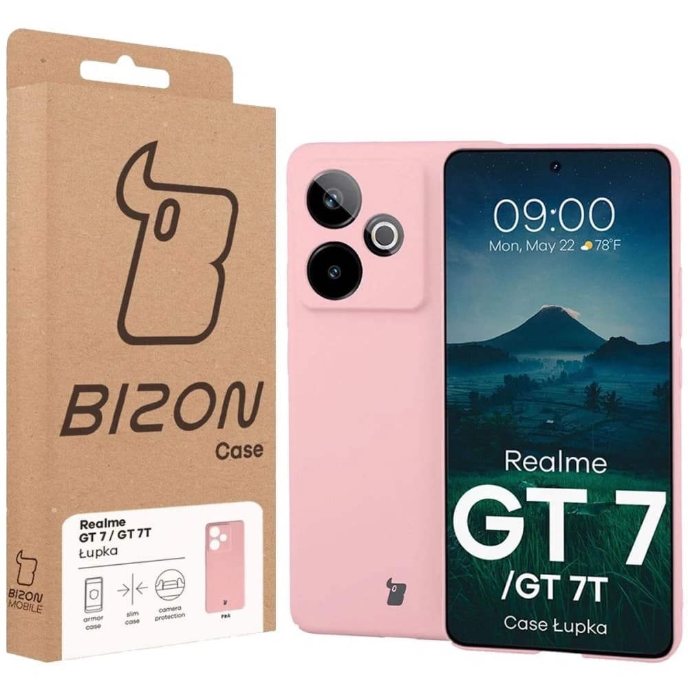 Husa Bizon Case Lupka pentru Realme GT 7 / 7T roz - 6