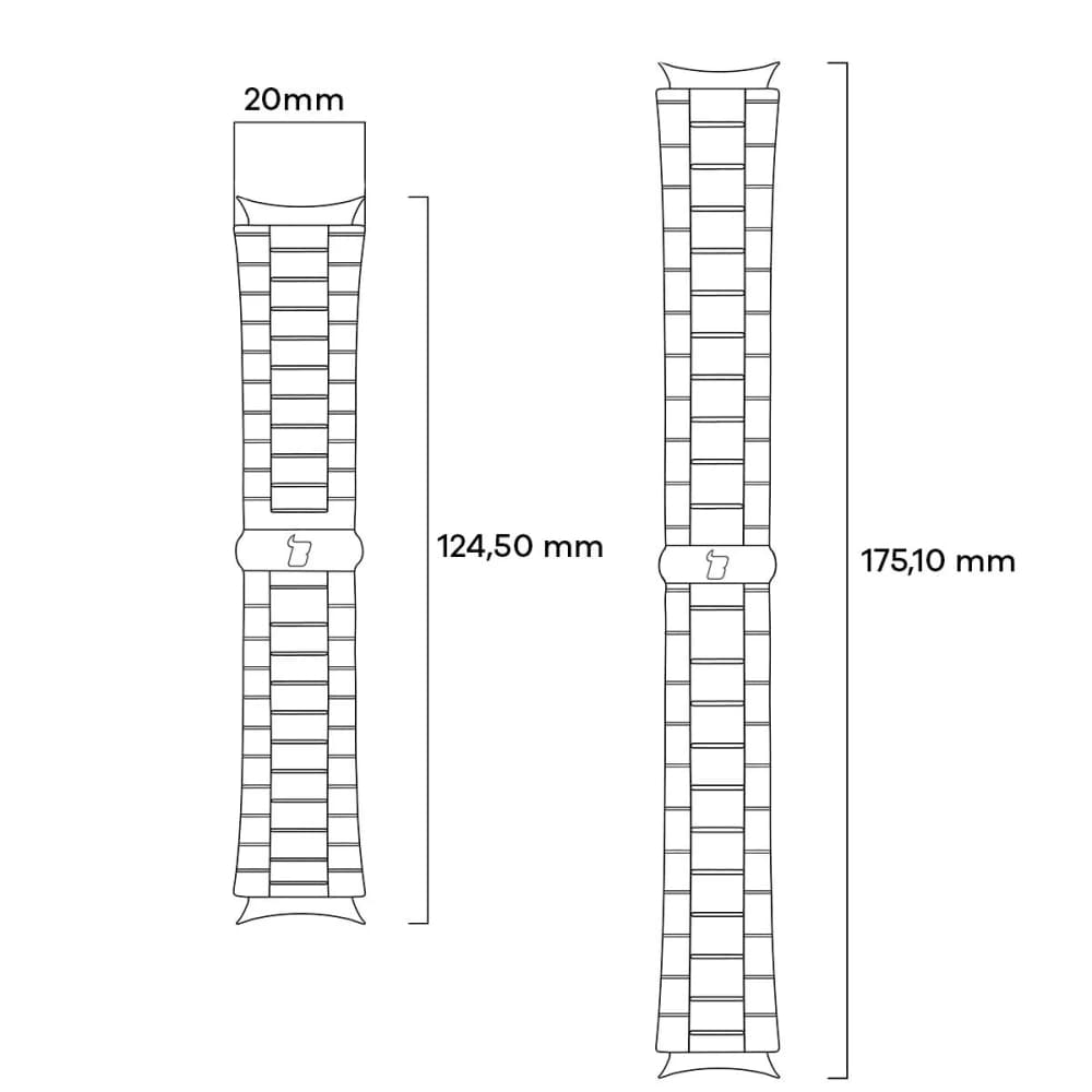 Bizon Strap Watch Aura QuickRelease 20mm silver - 4