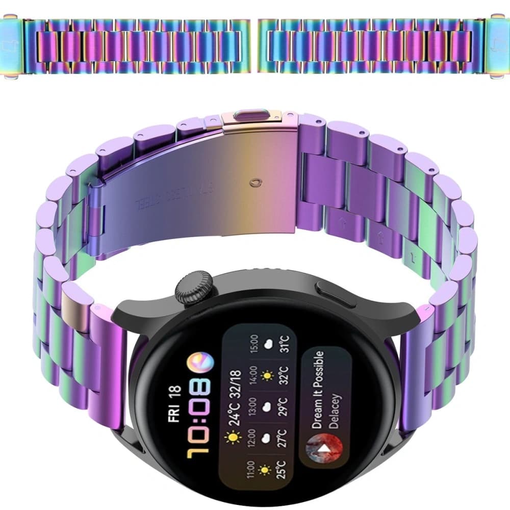 Bizon Armbanduhren Aura QuickRelease 20mm Regenbogen - 1