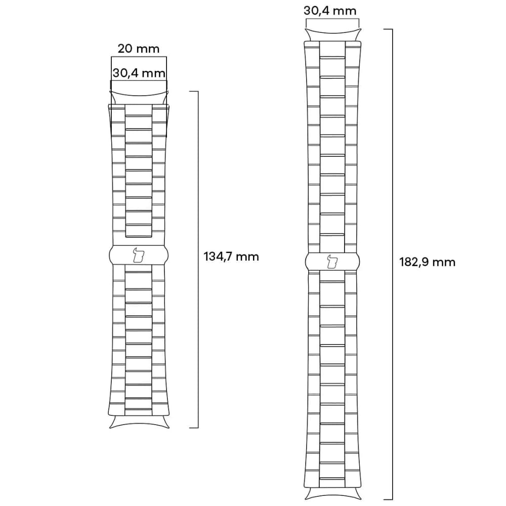 Bizon Strap Watch Aura Samsung Galaxy Watch 8 40mm / 44mm / 8 Classic 46mm gold - 2